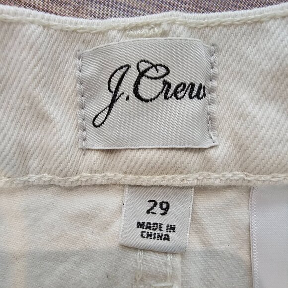 J.Crew High Rise 90s Classic Straight Carpenter Jean Cotton Organic Natural 29 - Picture 8 of 15